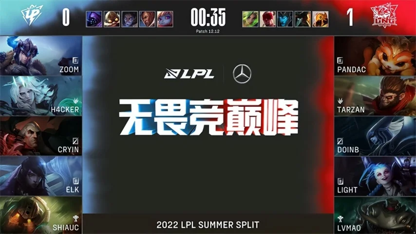 2022LPL夏季赛LNG对阵UP比赛分析_英雄联盟夏季赛_LNG战队PandaC表现评价