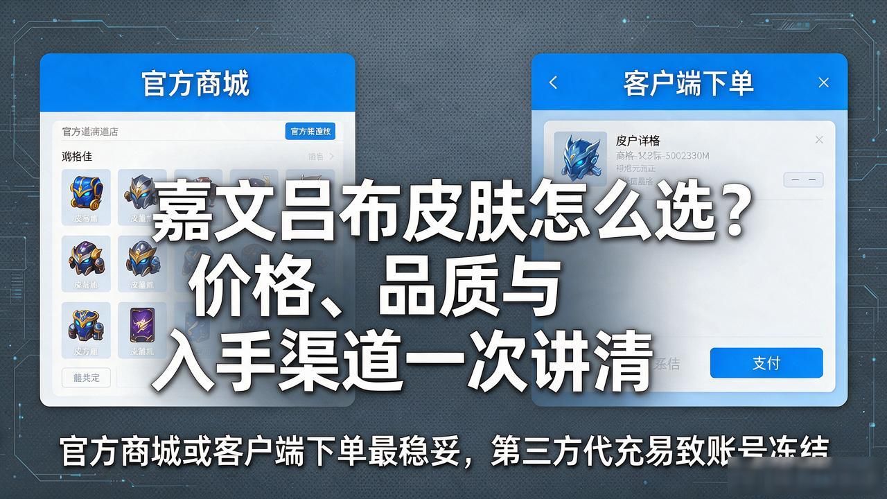 嘉文吕布皮肤怎么选？价格、品质与入手渠道一次讲清